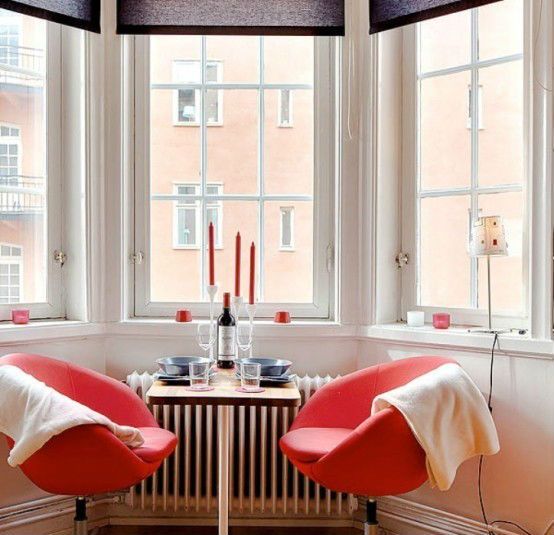 红色主题的家装风情 21平方浪漫公寓（图）  