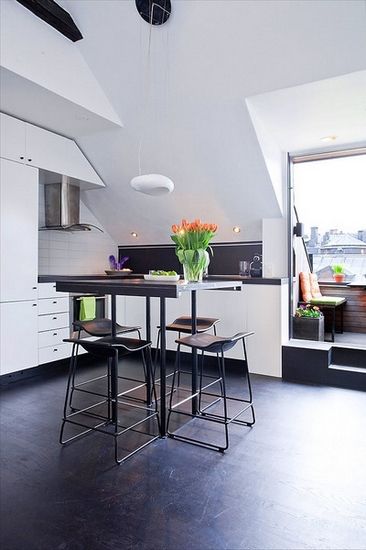 充满动感元素的瑞典54平米两室公寓（组图） 