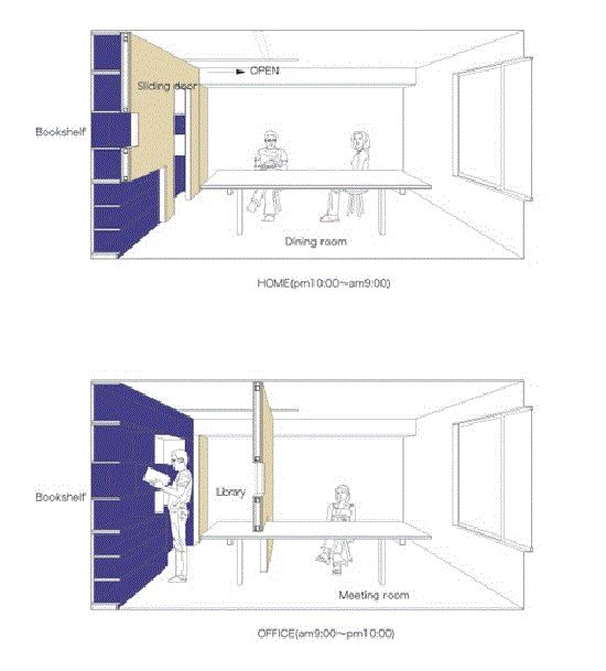 来自日本的空间设计 魔术般神奇的移动墙(图) 