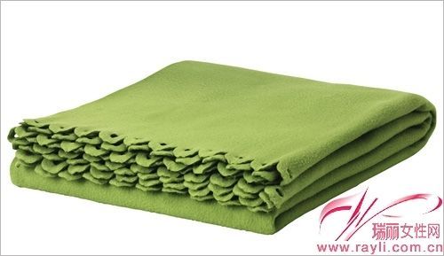 绿色盖毯