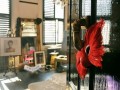英伦朋克风 纯黑地板铺装伦敦魅影公寓(组图)
