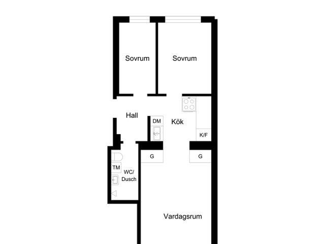 白色北欧控的60平米趣宅 瑞典的简洁家居 
