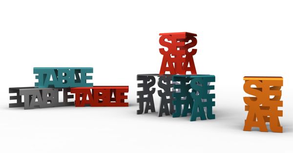 用字母做家具 有趣的桌椅板凳设计赏 (组图) 