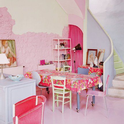 流行风格 柔和色调的室内设计案例欣赏 