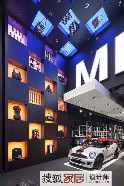 伦敦MINI pop-up store展厅 时尚潮流的室内 