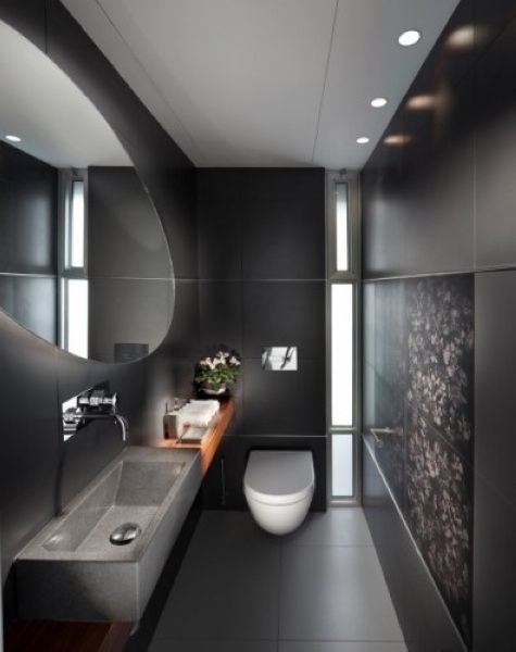 色彩大不同之黑色浴室家居设计赏析 