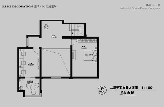 124平3室1厅暖暖简欧 田园风公主卧室（图） 