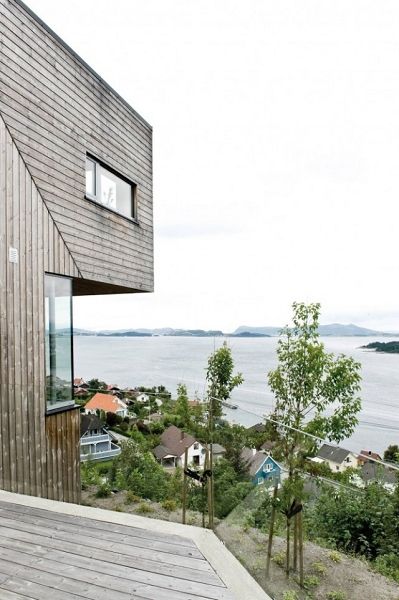 与自然融合 挪威的全景房设计  