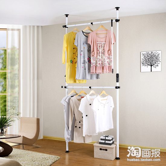 韩式衣柜创意扩容空间 DIY组装轻巧又时尚 