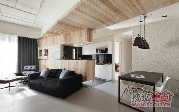 不规则多面体空间 打造现代简约优雅一居室 