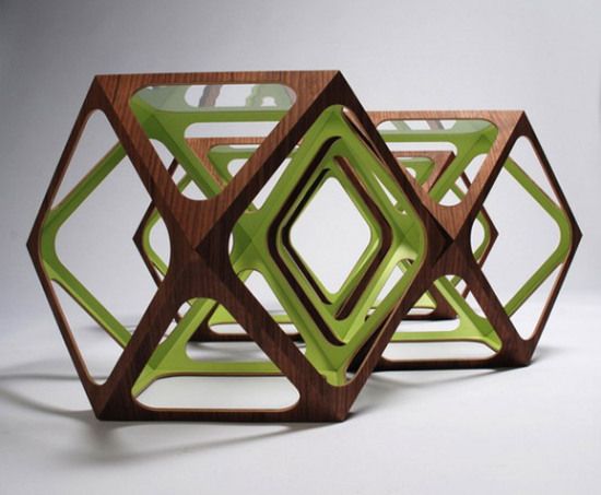 几何体创意矮桌灯具组合(组图)   另外,rasmus fenhann还设计了许多款