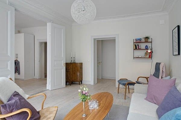 家装指南 哥德堡106平米北欧白色活力公寓 