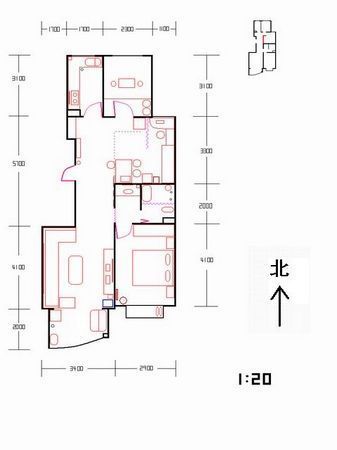 看工薪族装出的现代风75平舒适两居室（图） 