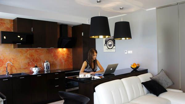波兰优雅气质公寓 紧凑型实用家居空间(组图) 