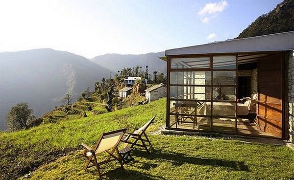 享受阳光美景 喜马拉雅山的半山小屋（组图） 