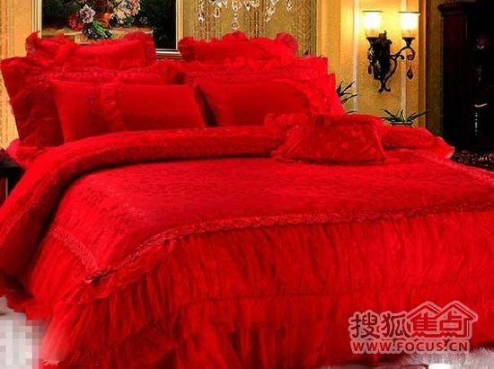 婚礼进行时 15款红色床品奏响喜庆乐章(图) 