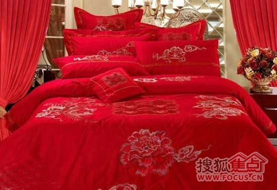 婚礼进行时 15款红色床品奏响喜庆乐章(图) 