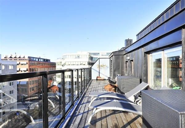 流行风格斯 德哥尔摩47平米屋顶公寓设计欣赏 