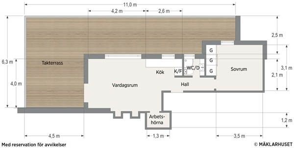 巧用空间 斯德哥尔摩47平米屋顶公寓（图） 