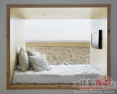新颖舒适造型别致的壁龛床 节省空间添乐趣 