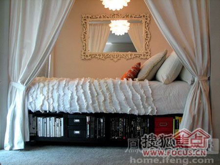 新颖舒适造型别致的壁龛床 节省空间添乐趣 