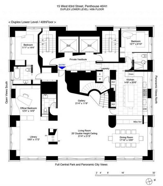 500平米的奢华 纽约惊艳屋顶公寓（组图） 