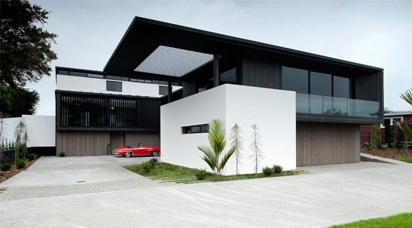 白与黑的简洁色调 新西兰现代主义建筑(组图) 
