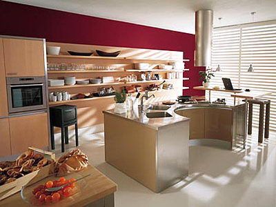 推荐几个开放式厨房设计 清洁宽敞风格统一 