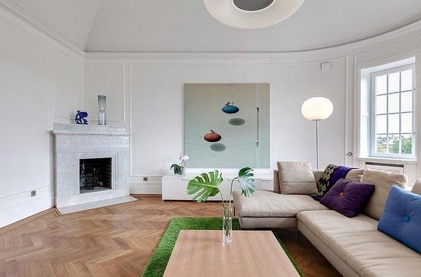生活空间 360°独特视角的瑞典三层公寓设计 