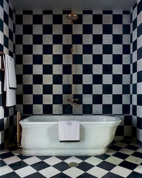 色彩大不同之黑白色浴室家居设计(组图) 
