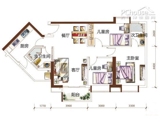 婆婆媳妇齐出力 23万打造89平3房2厅（图） 