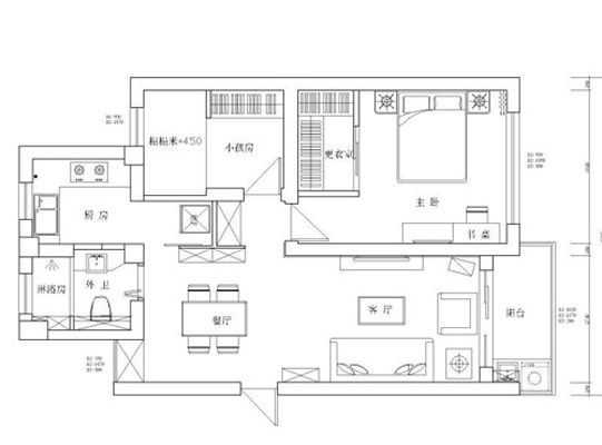 71平老房改造 6万装两居室甜蜜小婚房(组图) 