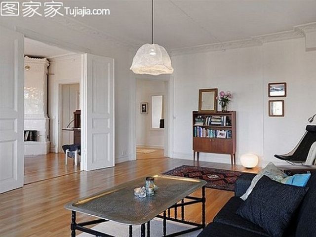 白色极简主义公寓设计 舒适怡人北欧风情(图) 