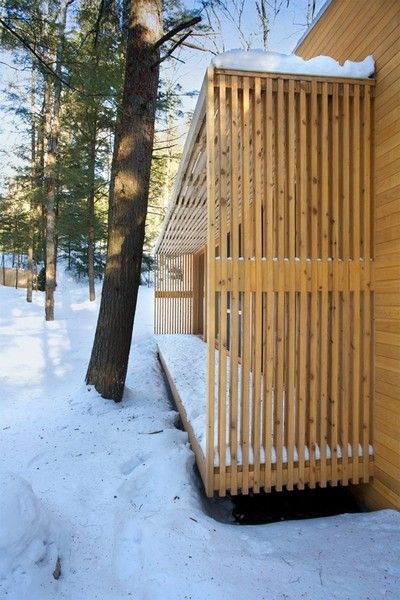 外冷内热的温馨 加拿大雪中童话度假屋（图） 