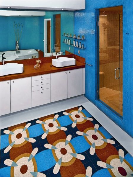 多彩瓷砖尽情演绎 让浴室亮起来（组图） 