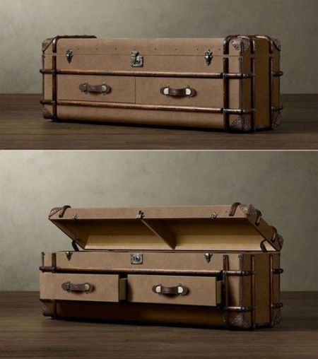 旧手提箱改造家具 轻松享有复古韵味