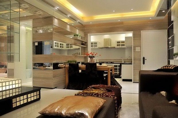 80平米两室两厅 现代格子混搭日式家居(组图) 