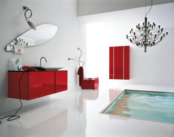 红色卫浴空间 给你冬日里的定制浪漫(组图) 