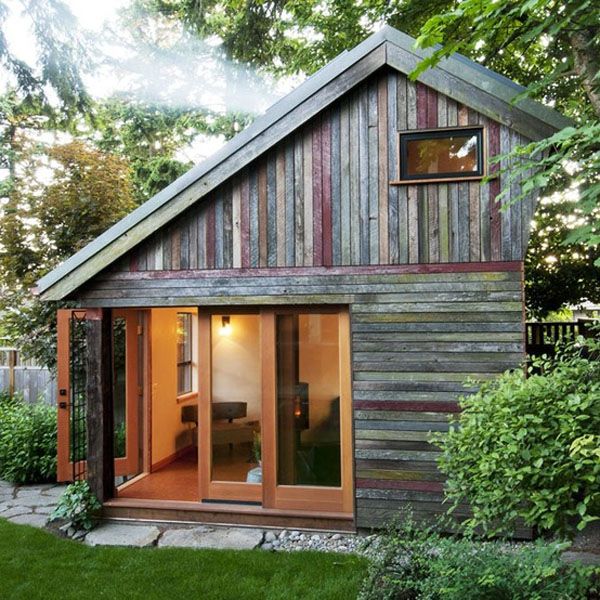 再生木材打造时尚小屋 生态绿色的温馨家 