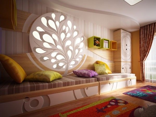 流行风格 小公主的最爱 色彩斑斓的儿童卧室 