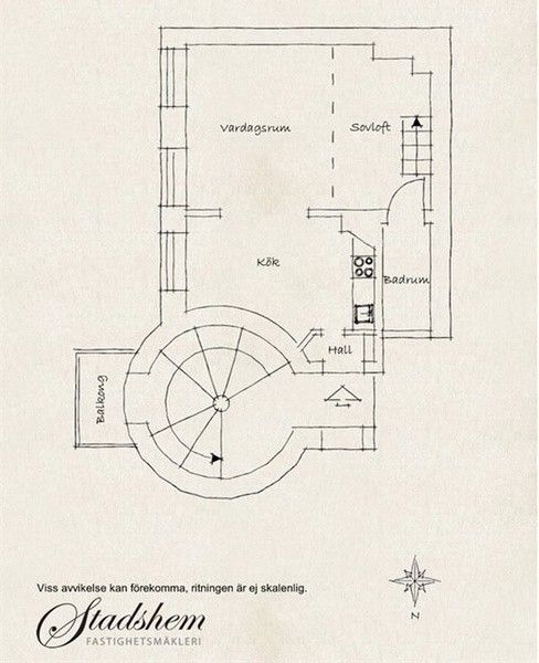 生活空间 经典小户型设计 瑞典阁楼小公寓 