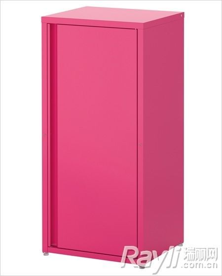 宜家　玫瑰粉色储物柜 