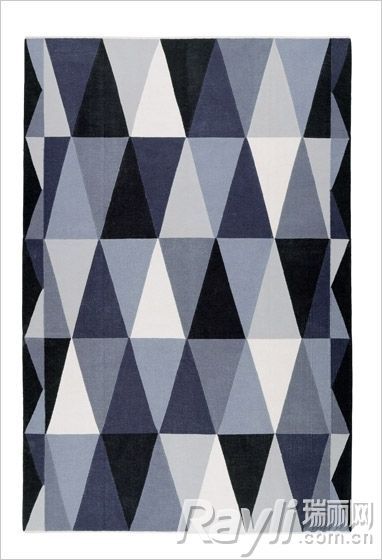 IKEA宜家　几何图案地毯