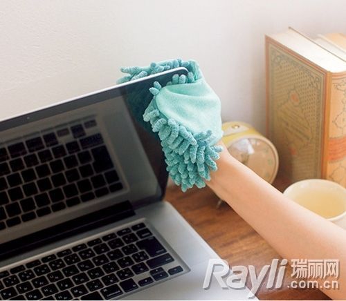 芬理希梦kraso 超细纤维手套式可爱心形清洁布 