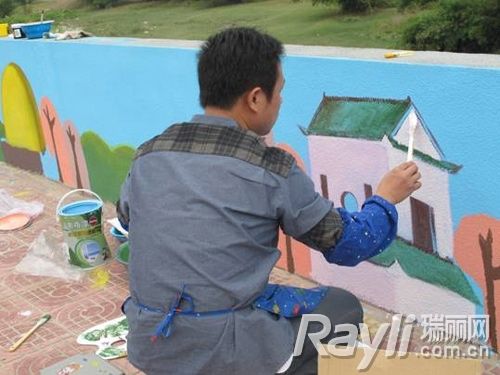 米奇儿童漆添彩鹤山市文明城市建设