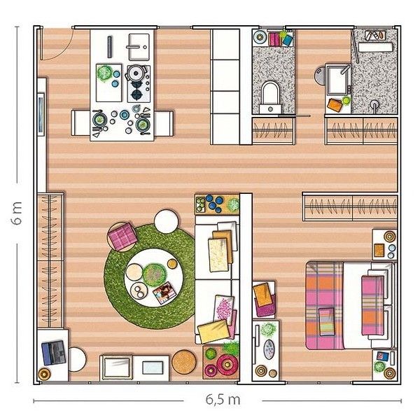 小户型的精彩 3款40-50平米家居设计（图） 