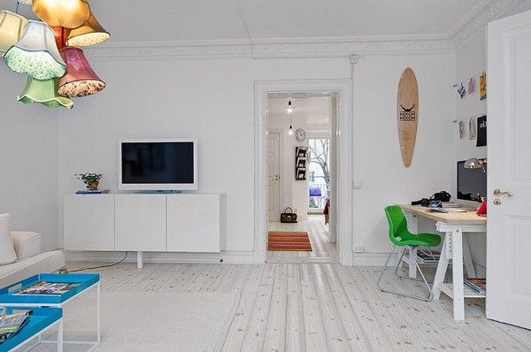 五彩的缤纷生活 70平米典型瑞典公寓（组图） 