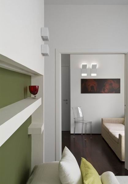 清新而不浮躁的设计 罗马绿色系小公寓(组图) 