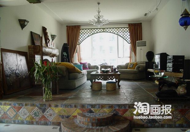 100平奇趣幸福小屋 超独特异域风格衣帽间 