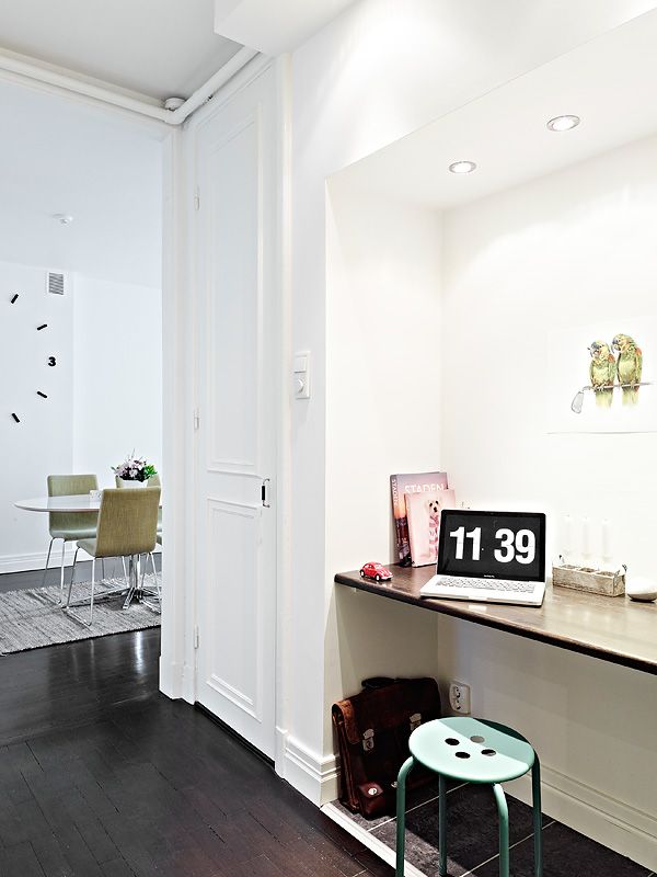 61平米现代黑白公寓 小清新的温馨蜗居（图） 